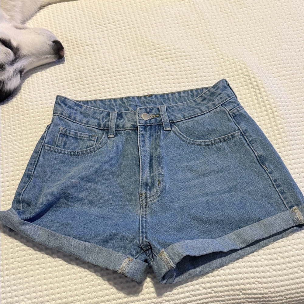 SHEIN Blue Jean Shorts for Women
